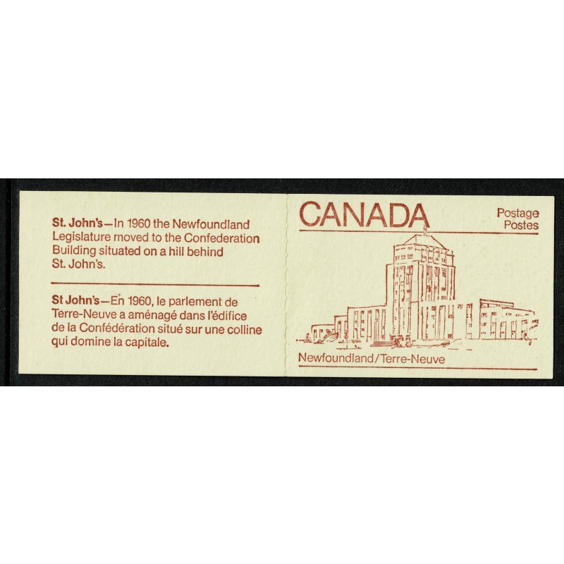 1983 50c Provincial Legislature Buildings. Set of 10 booklets SB91