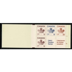 1983 50c Provincial Legislature Buildings. Set of 10 booklets. Indian red on cream covers. SB91