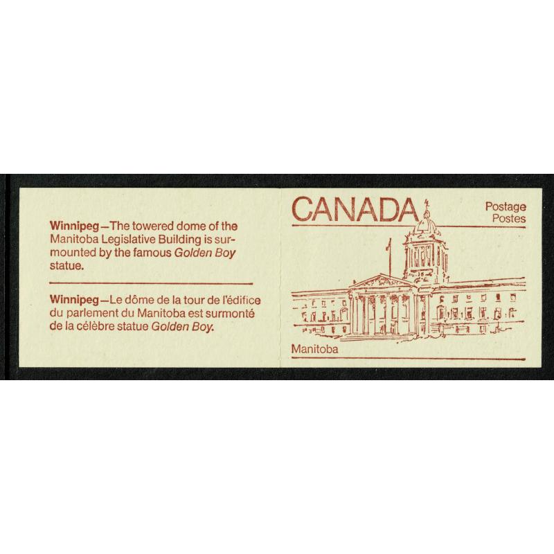1983 50c Provincial Legislature Buildings. Set of 10 booklets SB91