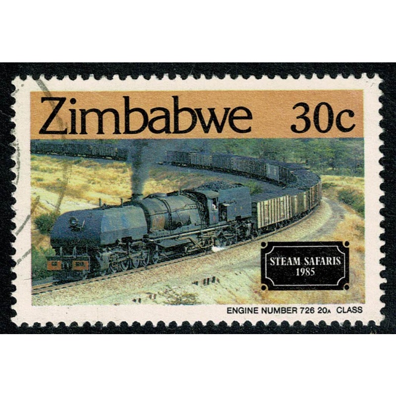 Zimbabwe. 1985 Steam Safaris Locomotives 30c. Fine Used. SG 656