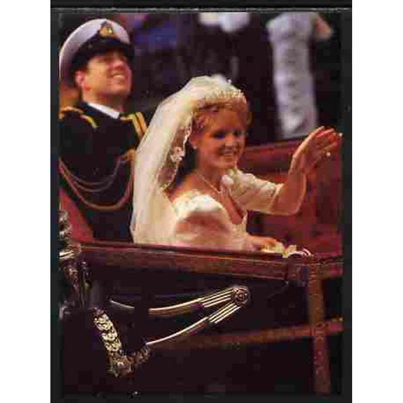 St Lucia 1986  ROYAL WEDDING  m/sheet SILVER OMITTED mnh