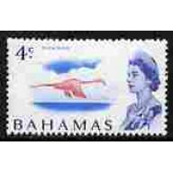 Bahamas 1967 FLAMINGO 4c on WHITE PAPER mnh