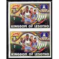 Lesotho 1984 OLYMPICS IMPERF PROOF pair mnh
