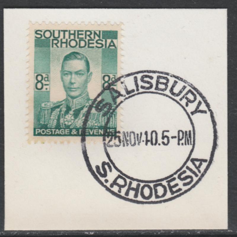 Southern Rhodesia 1937 KG6 8d MADAME JOSEPH FORGED CANCEL