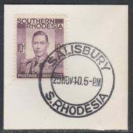 Southern Rhodesia 1937 KG6 10d MADAME JOSEPH FORGED CANCEL