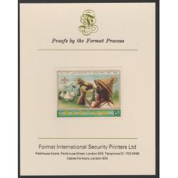 Lesotho 1982 75th ANNIV SCOUTING 6s  on FORMAT INTERNATIONAL PROOF CARD