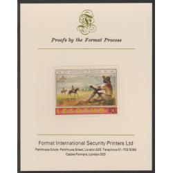 Lesotho 1982 75th ANNIV SCOUTING 40s  on FORMAT INTERNATIONAL PROOF CARD