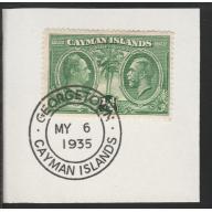 Cayman Islands  1932 Centenary 1/2d with MADAME JOSEPH FORGED CANCEL