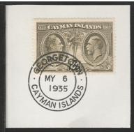 Cayman Islands  1932 Centenary 3d with MADAME JOSEPH FORGED CANCEL