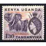 KUT 1954 ELEPHANT 1s30 mnh