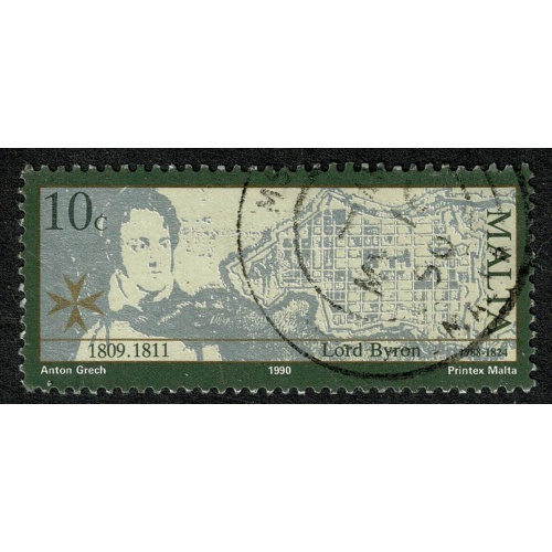 Malta. 1990 British Authors 10c Fine used. SG 871