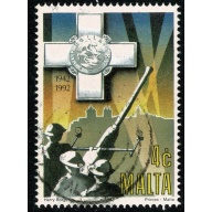 Malta. 1992 50th Anniv. Award of George Cross 4c. Fine Used. SG 921