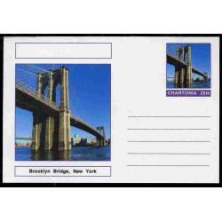 Fantasy (Chartonia) - BROOKLYN BRIDGE - Postal stationery card