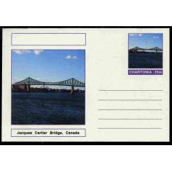 Fantasy (Chartonia) - JACQUES CARTIER  BRIDGE - Postal stationery card