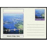 Fantasy (Chartonia) - BRITANNIA  BRIDGE - Postal stationery card