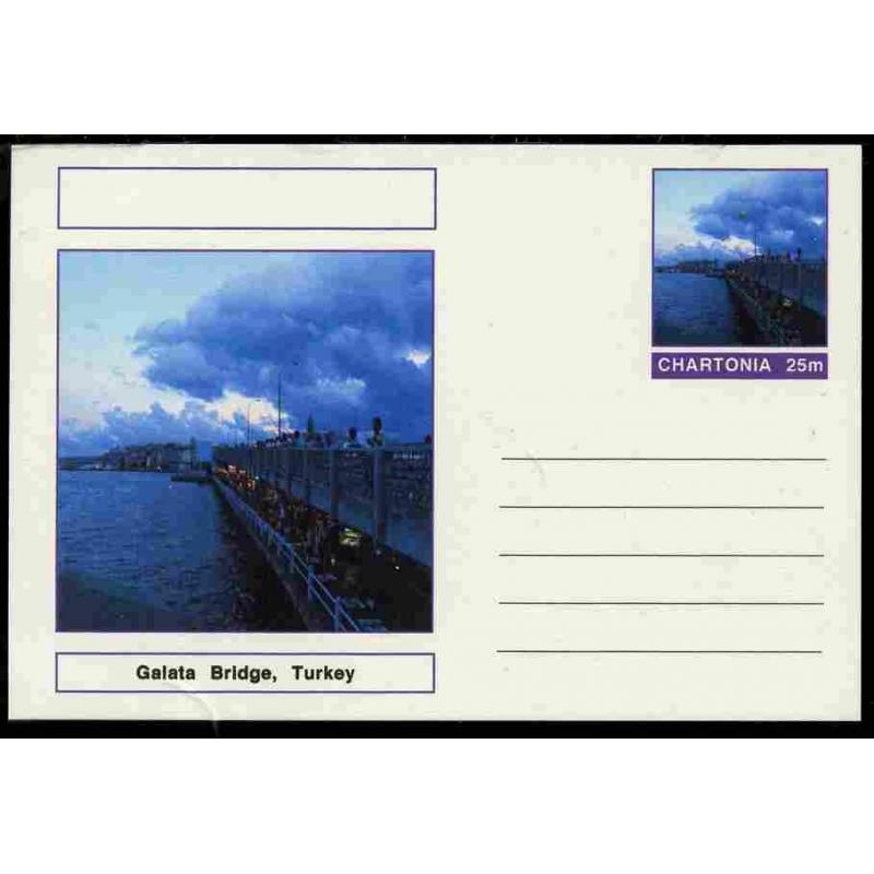 Fantasy (Chartonia) - GALATA BRIDGE - Postal stationery card