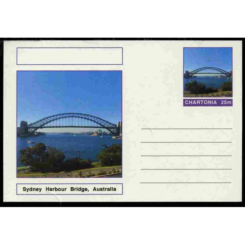 Fantasy (Chartonia) - SYDNEY HARBOUR BRIDGE - Postal stationery card