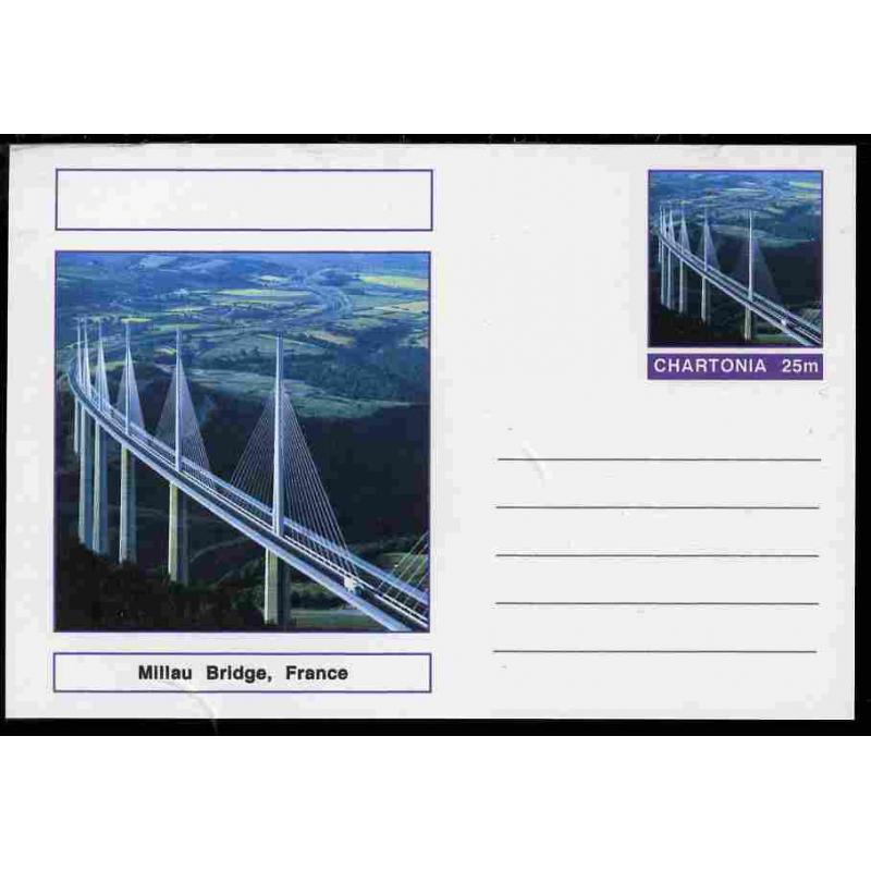 Fantasy (Chartonia) - MILLAU BRIDGE - Postal stationery card