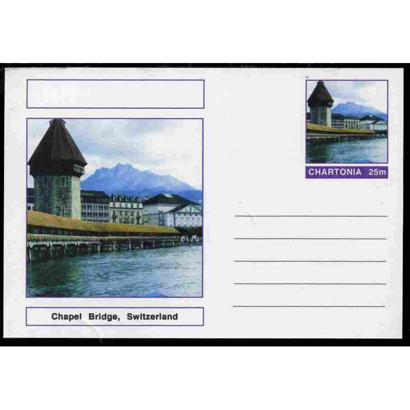Fantasy (Chartonia) - CHAPEL  BRIDGE - Postal stationery card