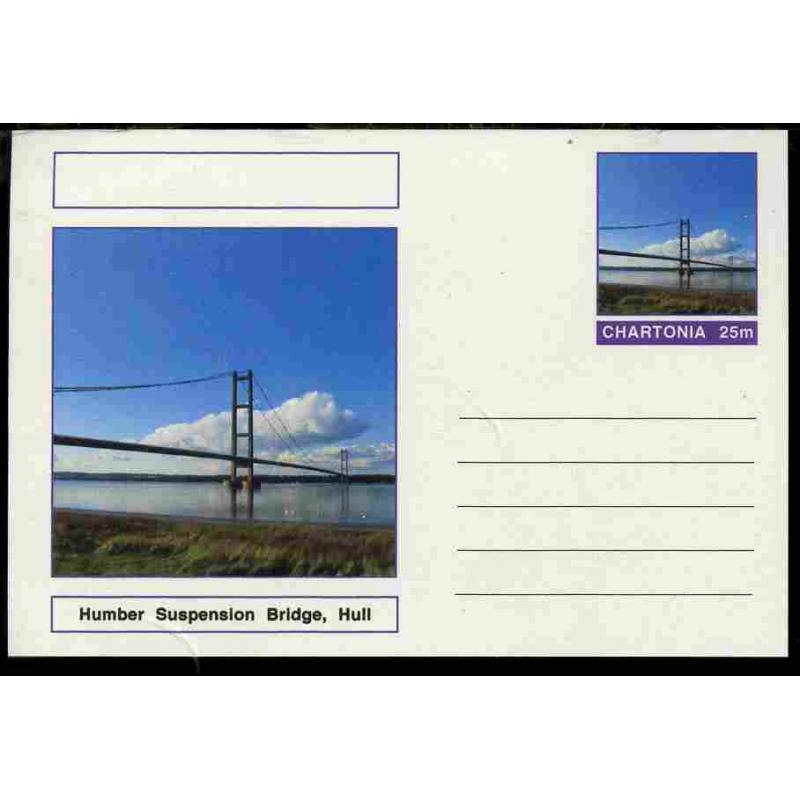Fantasy (Chartonia) - HUMBER SUSPENSION  BRIDGE - Postal stationery card