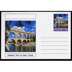 Fantasy (Chartonia) - Aqueduct Pont du Gard  BRIDGE - Postal stationery card