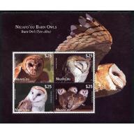 Tonga Niuafo&#039;ou 2012 OWLS perf SHEETLET mnh