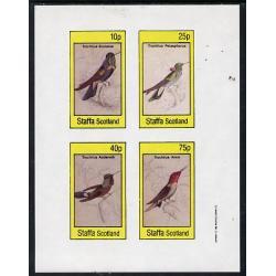 Staffa 1982 HUMMING BIRDS imperf set of 4 mnh