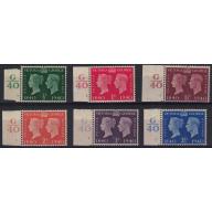 1940 George VI Centenary Set (SG479-484) Unmounted Mint with Controls & Cylinders (Ref 55)