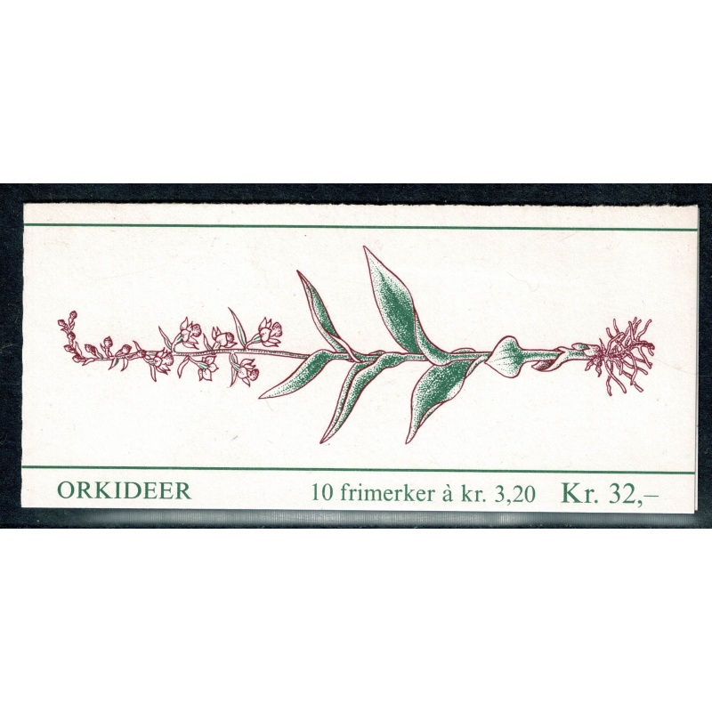 Norway. 1990 Orchids 32Kr booklet. SG SB84.