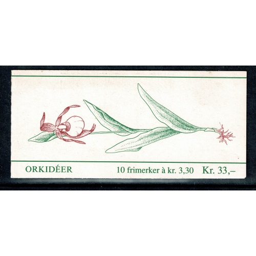 Norway. 1992 Orchids 33Kr booklet. SG SB87.