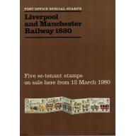 1980 The Liverpool and Manchester Railway  Post Office A4 Wall Poster (POP 17)