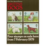 1979 British Dogs Post Office A4 Wall Poster (POP 2)