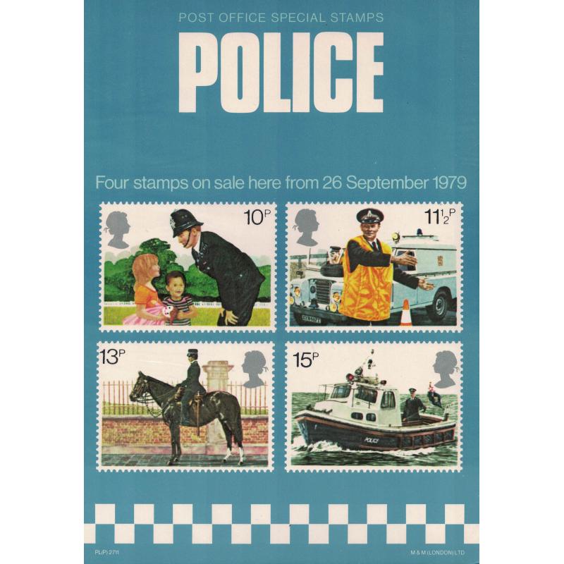 1979 British Police Post Office A4 Wall Poster (POP 21)