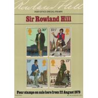 1979 Sir Rowland Hill Post Office A4 Wall Poster (POP 22)