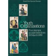 1982 Youth Organisations Post Office A4 Wall Poster (POP 36)