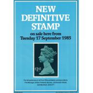 1985 New Definitive (£1.41) Post Office A4 Wall Poster (POP 47)