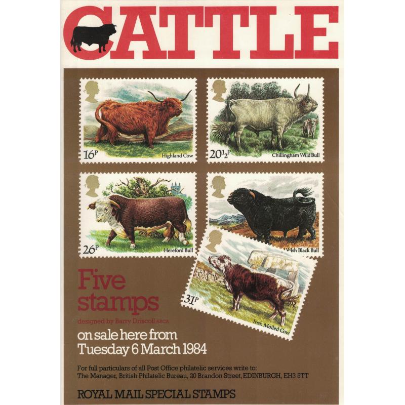 1984 Cattle Post Office A4 Wall Poster (POP 64)