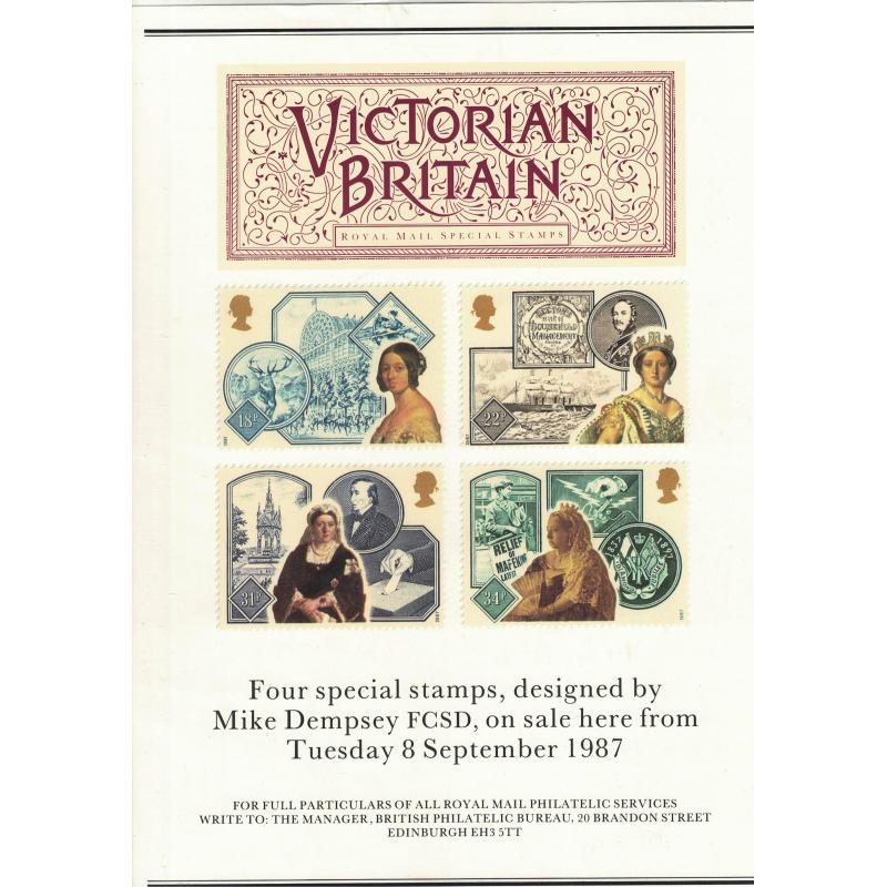 1987 Victorian Britain Post Office A4 Wall Poster (POP 68)