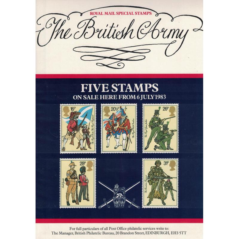 1983 The British Army Post Office A4 Wall Poster (POP 73)