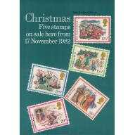 1982 Christmas Post Office A4 Wall Poster (POP 77)