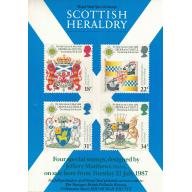 1987 Scottish Heraldry Post Office A4 Wall Poster (POP 80)