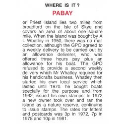 Pabay 1970 FISH & CHURCHILL - COMPLETE SHEET of 6 mnh