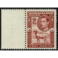 Somaliland Protectorate 1938. 2a maroon SG 95. Unmounted mint.