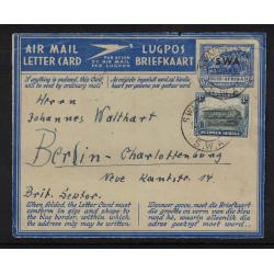 1944 SWA OVPT on South Africa Aerogrammes Large & Small Overprints