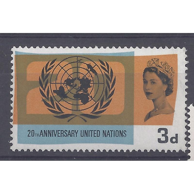 1965 UNITED NATIONS 3d BLACK COLOUR SHIFT