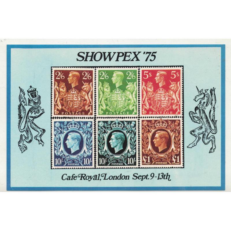 Showpex 75 Exhibition Souvenir Sheet Mint