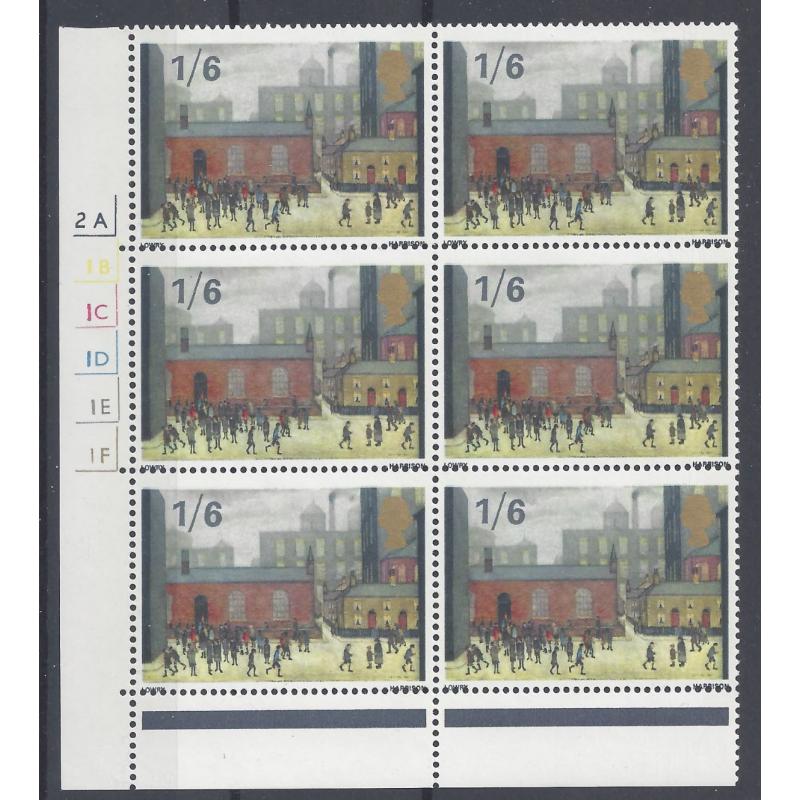 1967 PAINTINGS 1/6d PERFORATION SHIFT