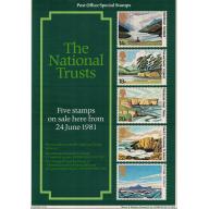 1981 The National Trusts Post Office A4 Wall Poster  (POP 43)