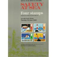 1985 Safety at Sea Post Office A4 Wall Poster (POP 48)