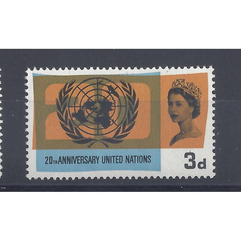 1965 UN 3d BLACK PRINT SMUDGED